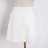 Primetime Looks-Embroidery Lace Pocket Shorts in Set