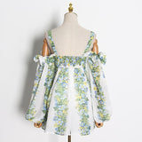EMMA romantic off-shoulder mini dress