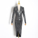 ESME Deep V-neck Party Dress