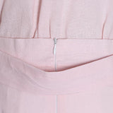 Primetime Looks-Eyelet lantern-sleeve blouse and shorts set