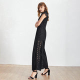Primetime Looks-Eyelet wide-leg jumpsuit