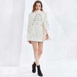 Fashion military featherly dress