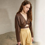 Faux Leather Classy Crop Top