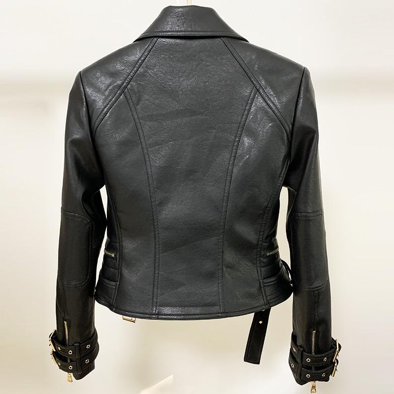 Faux Leather Motorcycle Jacket in colors