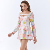 FAYE Cut-out Mini Dress in colors