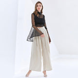 Flare Sleeve Lace Blouse in colors