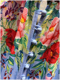 Primetime Looks-Floral print holiday shorts set