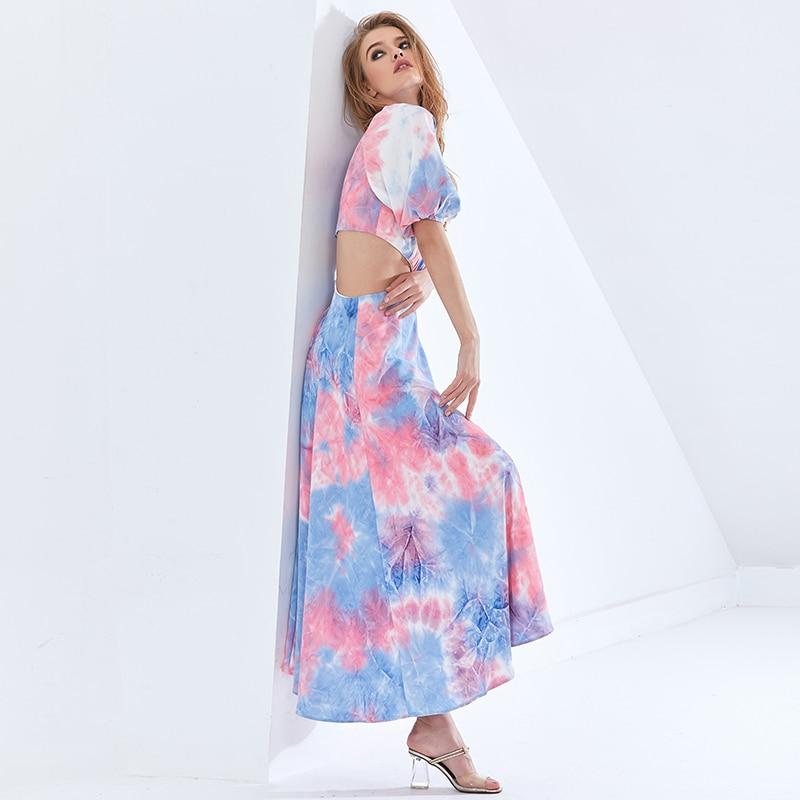 FREA Cut-out Waist Midi Dress in colors