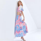 FREA Cut-out Waist Midi Dress in colors