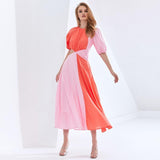 FREA Cut-out Waist Midi Dress in colors