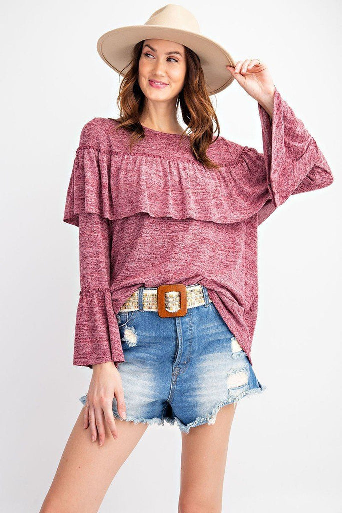 Fun and Frilly Loose Top