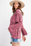 Fun and Frilly Loose Top