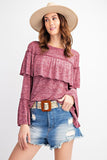 Fun and Frilly Loose Top