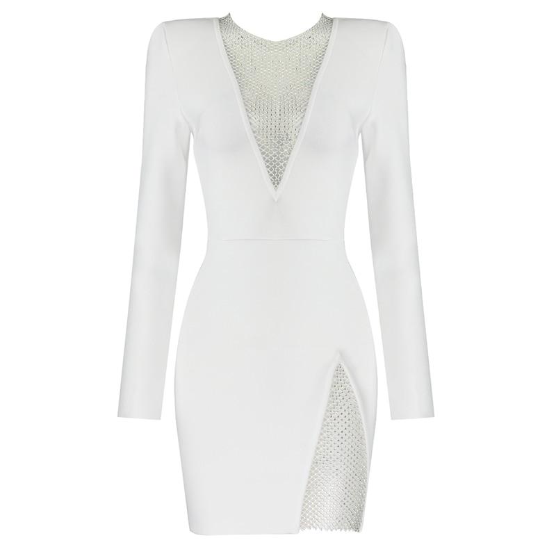 GEMIMA fishnet patchwork dress in colors