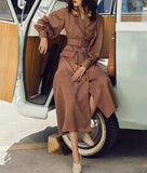 GIANNI BE GOOD Double-Breasted Flare Sleeved belted trench-Primetime Looks