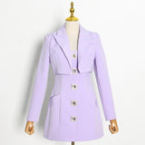 Glitzy Mini dress and Cropped Jacket Set-set-Primetime-Looks