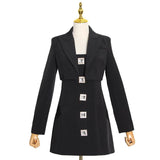 Glitzy Mini dress and Cropped Jacket Set-set-Primetime-Looks