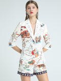 Globe Trotter Jacket and Shorts Set-set-Primetime-Looks