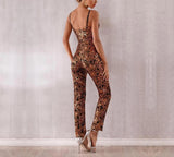 Golden Child spaghetti strapped sequinned jumpsuit-Primetime Looks