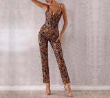 Golden Child spaghetti strapped sequinned jumpsuit-Primetime Looks