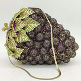 GRAPE embellished party purse