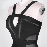 Primetime Looks-Halter party jumpsuit in black