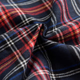 Handkerchief Hem Plaid Print Midi Skirt