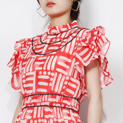 HILDA Printed MIdi Dress in colors