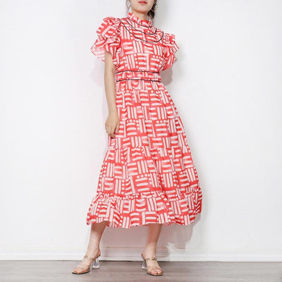HILDA Printed MIdi Dress in colors