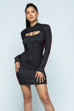 Primetime Looks-Hoodie And Tank Top Dress Set