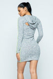 Primetime Looks-Hoodie And Tank Top Dress Set