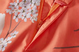 Primetime Looks-ICHIKA floral orange peach shirt & pant set