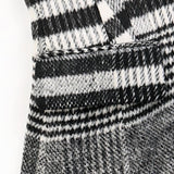 Primetime Looks-Irregular wool and velvet plaid blazer