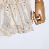 KEIRA Ruffled Eyelet Mini Dress