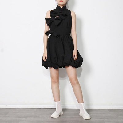 KIM Bubble Mini Dress with Bows