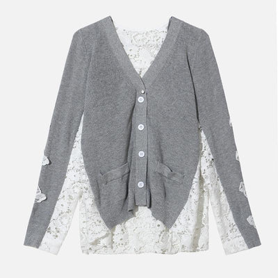 Lace Knit Cardigan-cardigan-Primetime-Looks