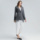 Lace Trimmed Fitted Blazer-blazer-Primetime-Looks