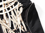 Lace up Bandage High Waist Skirt