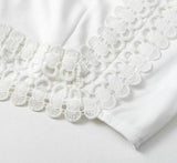 Primetime Looks-Lacey crop top and skirt set