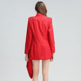 LADY IN RED Classy Side Sash Blazer