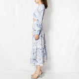 Primetime Looks-Lantern Top and Lace up Skirt In Set
