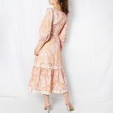 Primetime Looks-Lantern Top and Lace up Skirt In Set