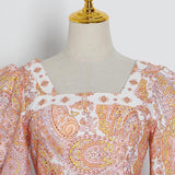 Primetime Looks-Lantern Top and Lace up Skirt In Set