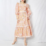 Primetime Looks-Lantern Top and Lace up Skirt In Set