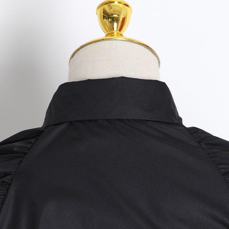 Lapel collar cut out crop top in colors