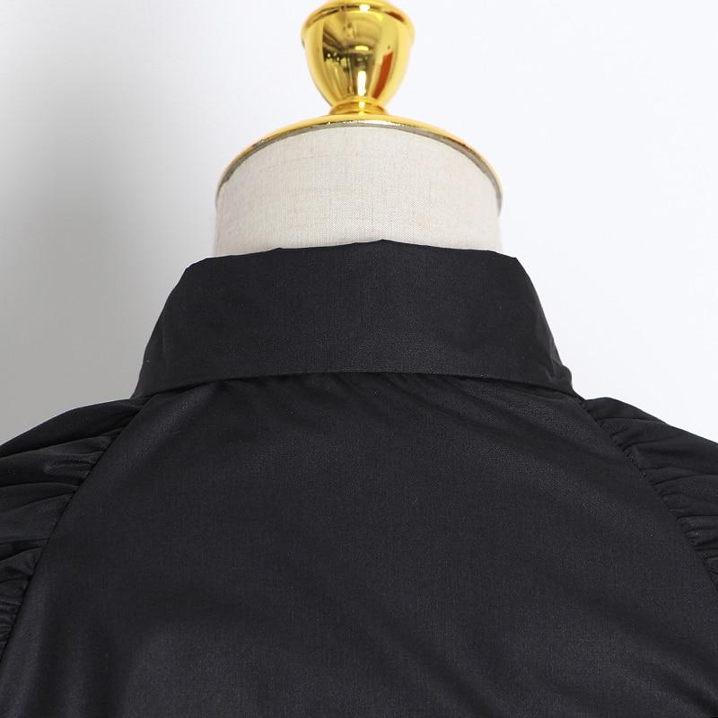 Lapel collar cut out crop top in colors