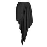 Lapel jacket and pleated skirt set in colors