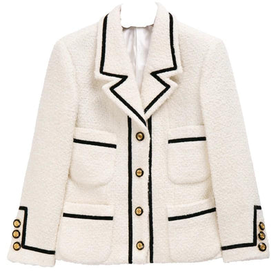 Lapel warm blazer in ivory-blazer-Primetime-Looks