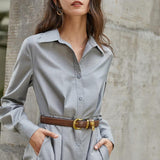 LAUREN Button Down Maxi Dress