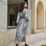 LAUREN Button Down Maxi Dress